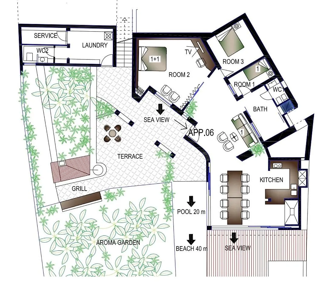 Bella Vista Beach House Apartments, Hot Pool And Jacuzzi Trogir Apartment